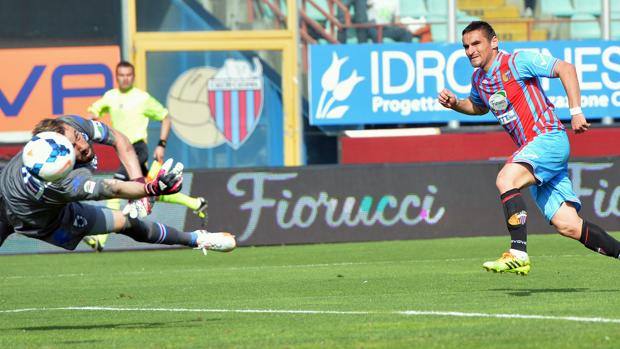 2-1 tra Catania e Sampdoria. Anche Bergessio in gol