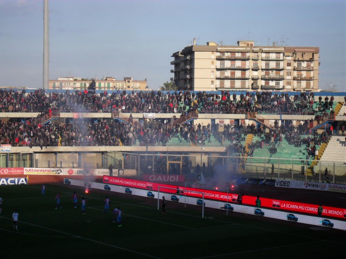 Curva Sud Catania, contestazione