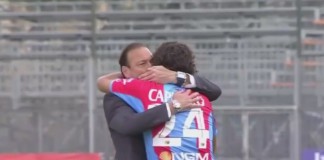 Catania, Dario Marcolin abbraccia Ciro Capuano
