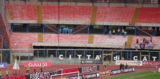 Catania vs Cittadella, applausi