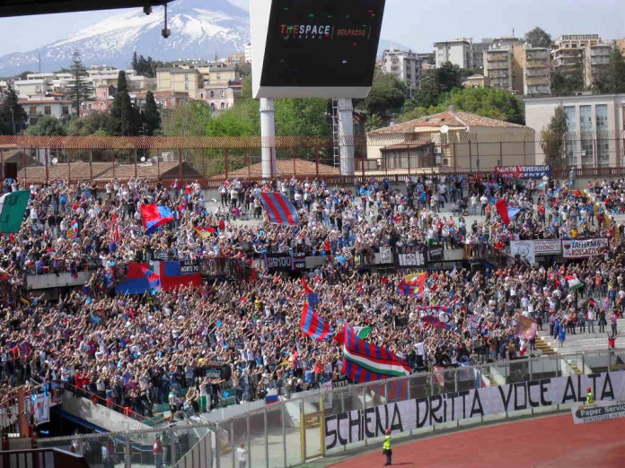 Catania vs Livorno, Curva Nord