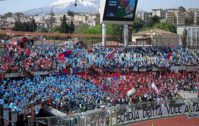 Catania vs Livorno, Curva Nord