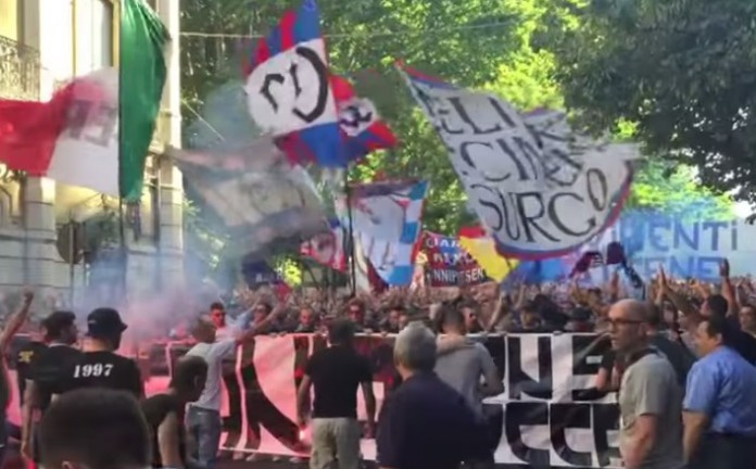 Tifosi Catania, orgoglio rossoazzurro