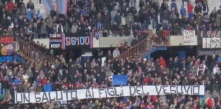 Striscione tifosi Catania