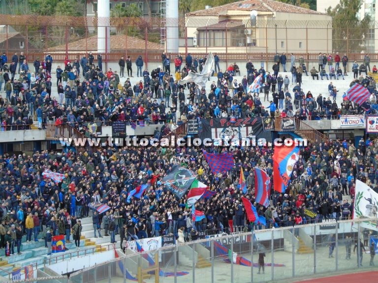 SERIE C: spettatori 21/a giornata, a Catania e Meda le partite più e meno seguite sugli spalti