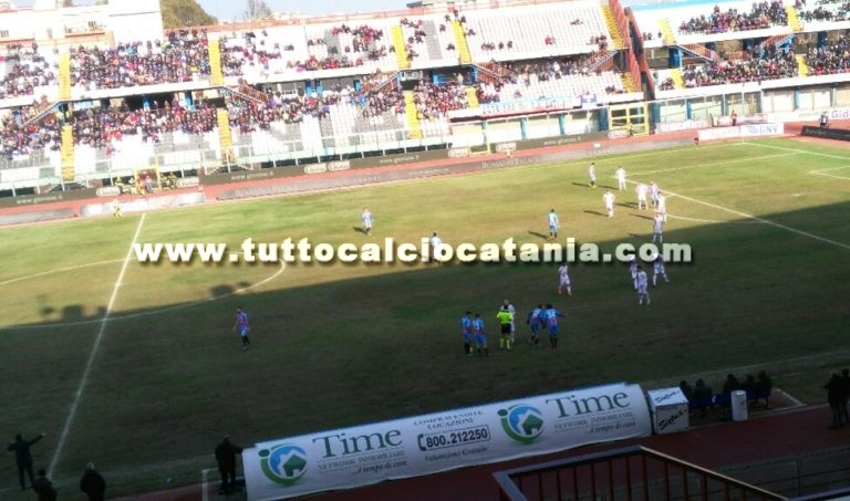 CATANIA 3-1 REGGINA (fine secondo tempo): il tabellino ed i numeri della partita