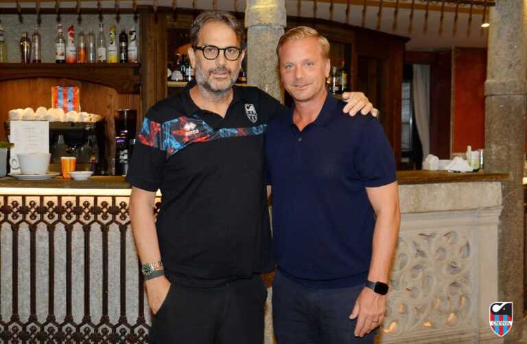 CATANIA: visita di cortesia ad Assisi, Faggiano accoglie l’ex rossazzurro Farina