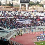 Catania vs Casertana, striscione Smeraldina