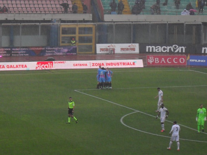 Catania vs Juve Stabia, Bombagi festeggiato