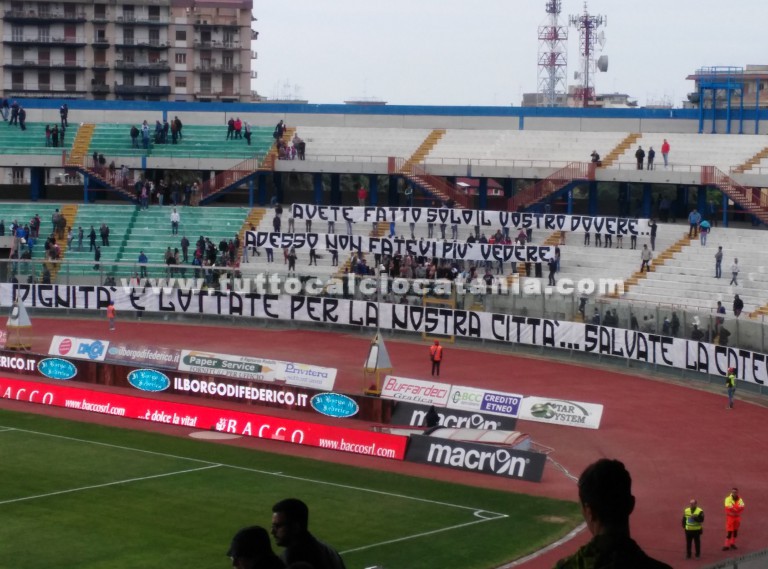 CATANIA: sospiro di sollievo per i tifosi, ma ancora in contestazione e dubbiosi