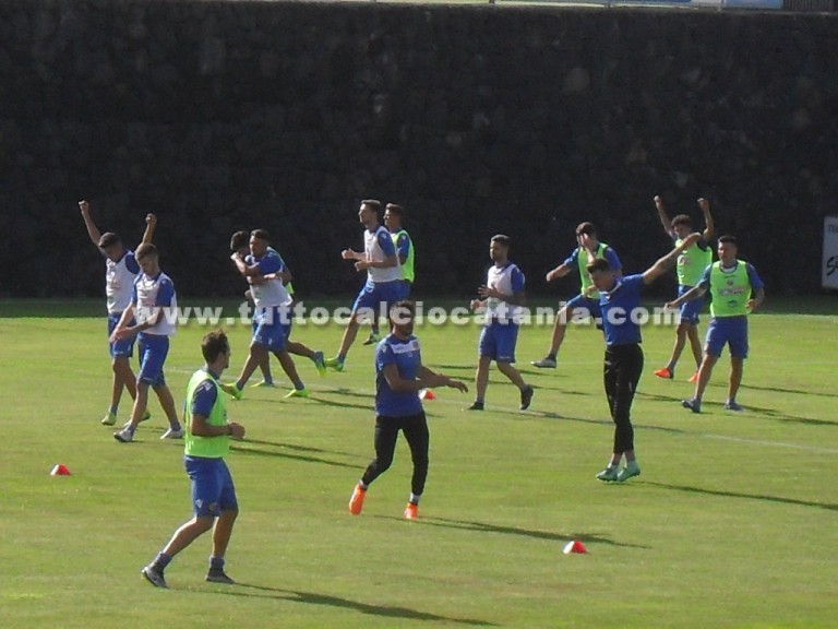 Catania allenamento a Torre del Grifo