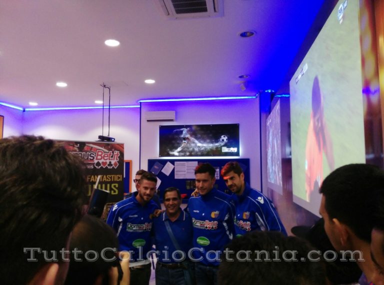 CATANIA (Video): Calil, Russotto e Paolucci presso punto Domusbet
