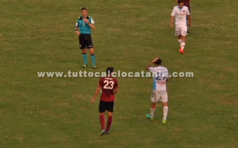 Catania, vittoria gettata alle ortiche. Distrazione fatale