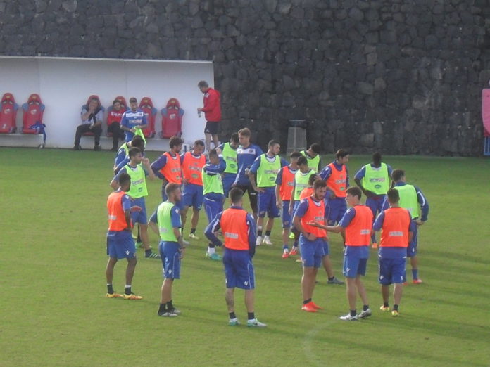 Allenamento Catania a Torre del Grifo