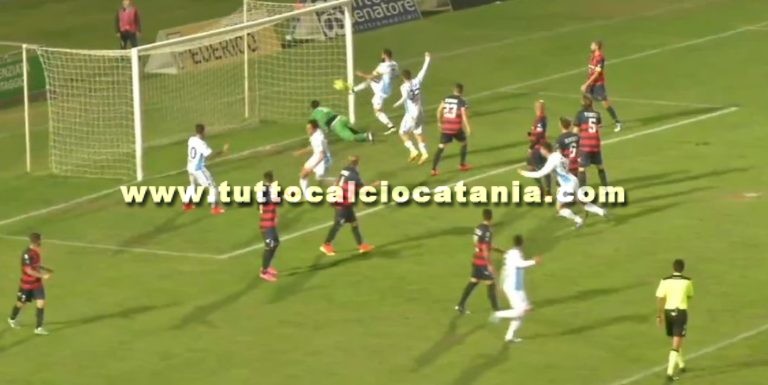 COSENZA 1-1 CATANIA (fine primo tempo): tabellino e statistiche partita