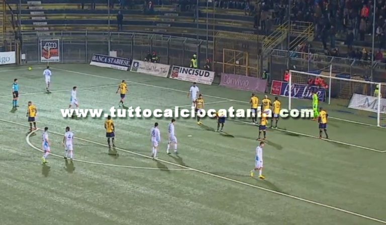 JUVE STABIA 3-0 CATANIA (fine primo tempo): statistiche partita e tabellino