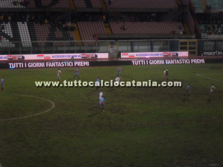 CATANIA 0-0 CASERTANA (fine primo tempo): tabellino e statistiche partita