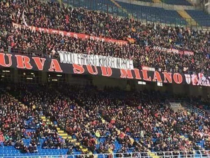 Curva Milan per Ciccio Famoso