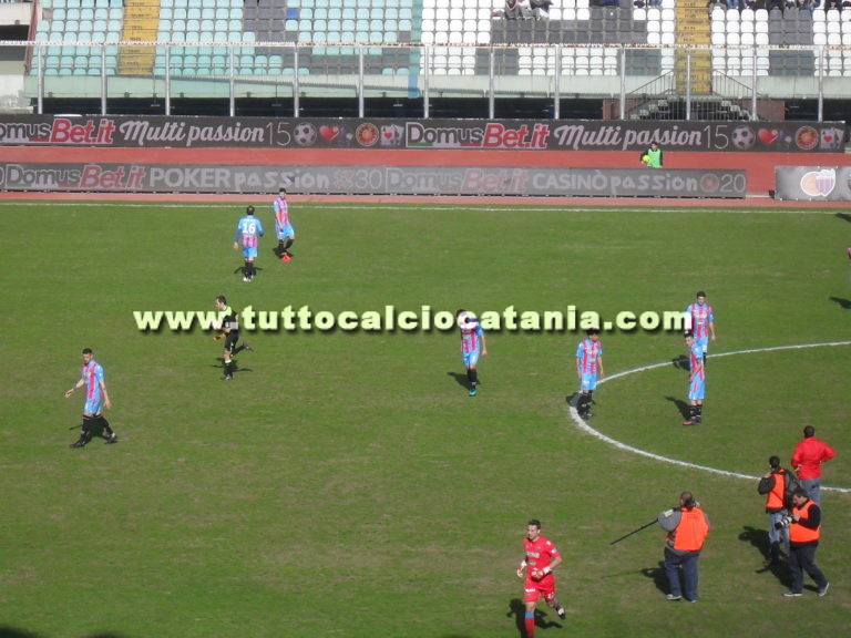 CATANIA 0-0 TARANTO (fine secondo tempo): il tabellino ed i numeri della partita
