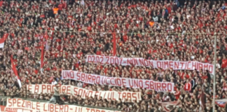 Bayern Monaco, striscione Speziale