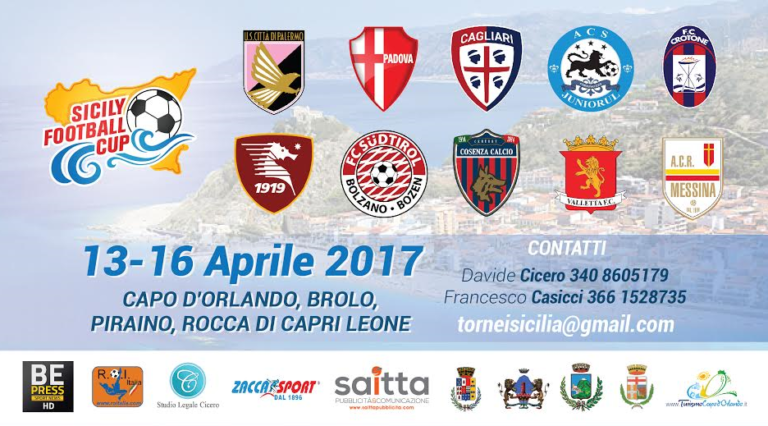 SICILY FOOTBALL CUP: dal 13 al 16 aprile, parteciperà anche il Catania