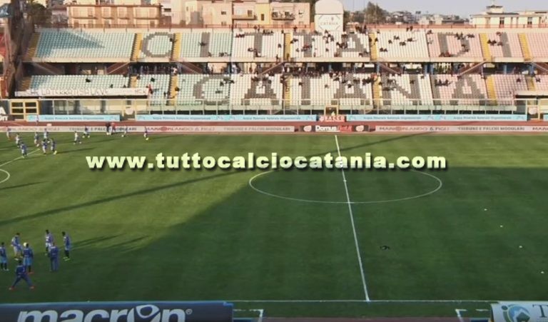 VERSO CATANIA – COSENZA: si preannuncia ancora stadio semi deserto