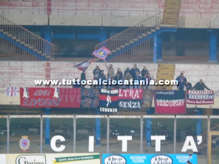 CATANIA – COSENZA: ok ai tifosi calabresi tesserati