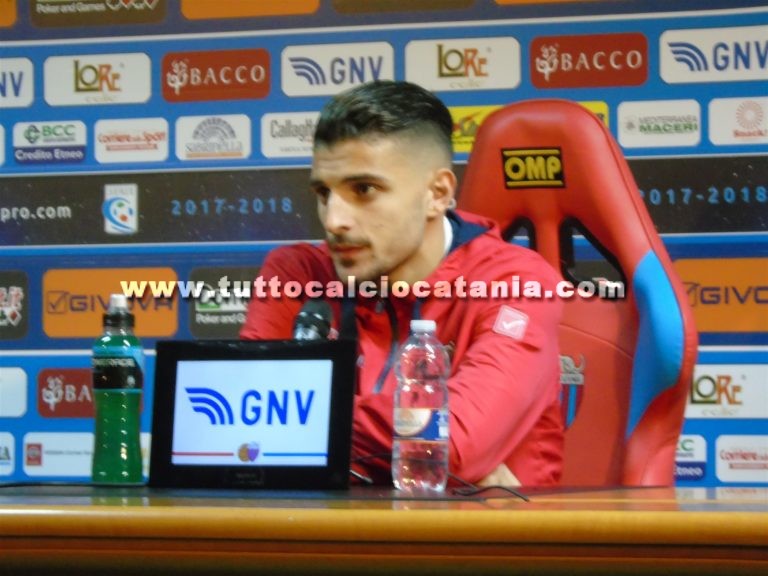ESPOSITO: “Catania squadra più forte della C, qui posso solo crescere. Vivo serenamente il dualismo con Semenzato”