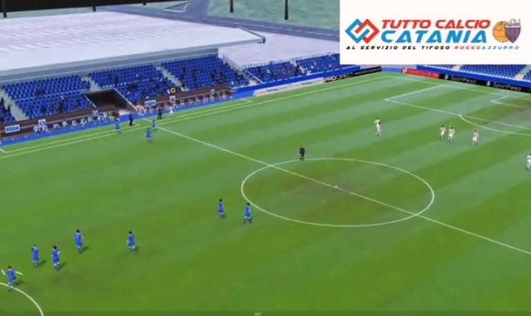 PAGANESE – CATANIA (Video): simulazione partita, azioni salienti