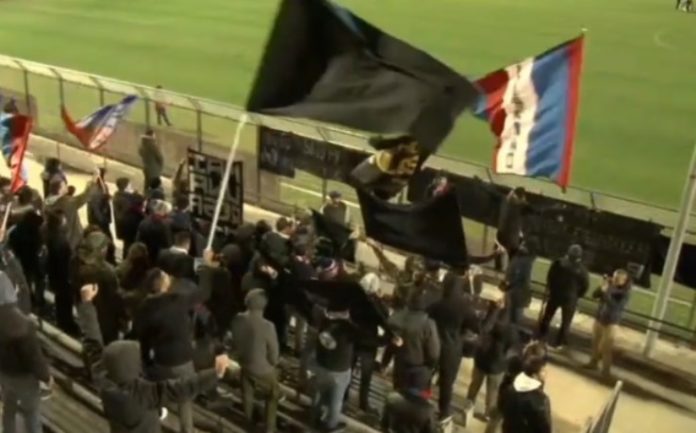 Catania tifosi a Fondi