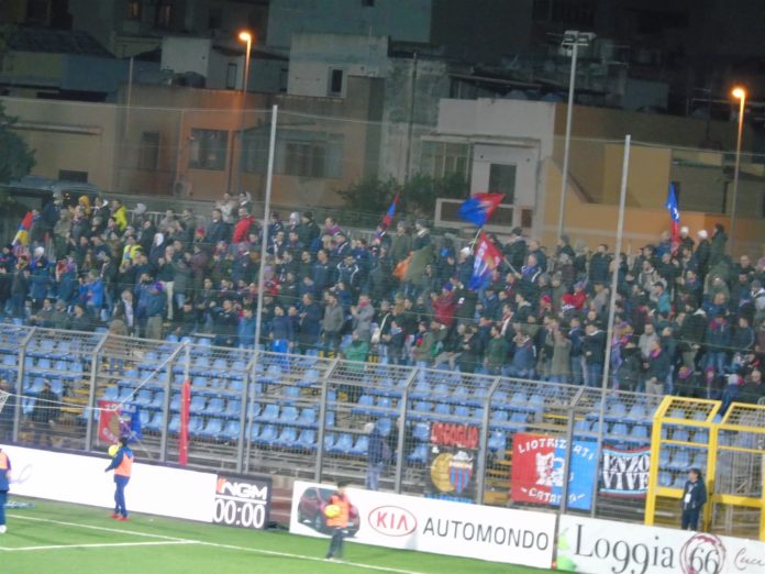 Trapani Catania tifosi ospiti