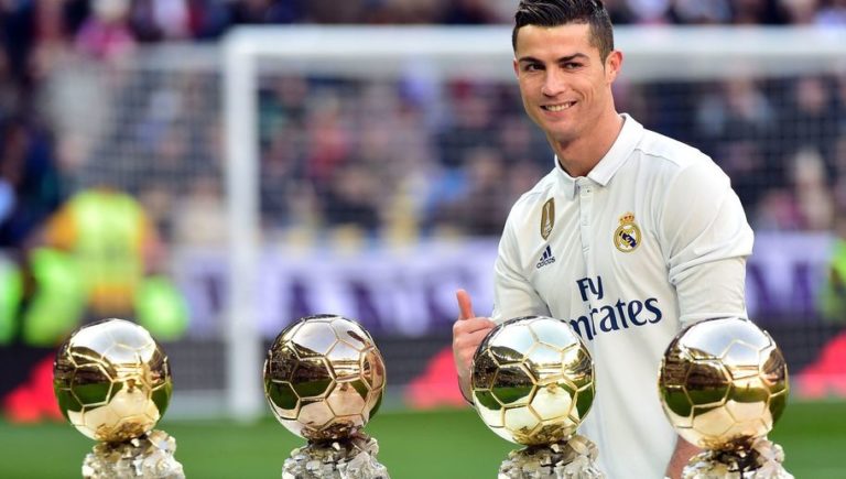 PALLONE D’ORO 2017: vince Ronaldo davanti a Messi e Neymar, Buffon quarto