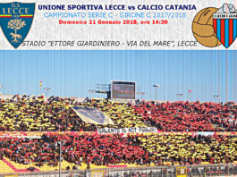 Copertina Lecce vs Catania