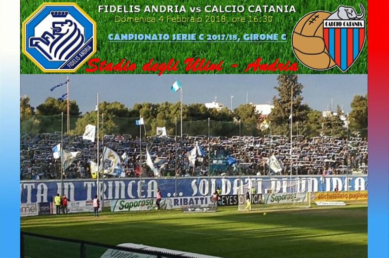 LIVE “DEGLI ULIVI”: Fidelis Andria 0-2 Catania (fine partita), statistiche e tabellino