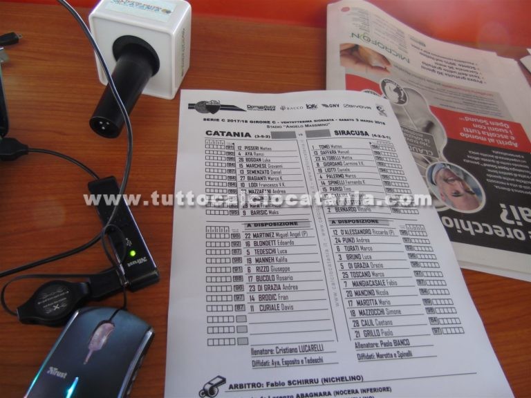 CATANIA – SIRACUSA: formazioni ufficiali. Torna Semenzato. Barisic e Ripa in attacco