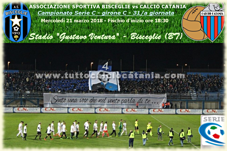 LIVE “VENTURA”: Bisceglie 1-1 Catania, statistiche e tabellino in tempo reale
