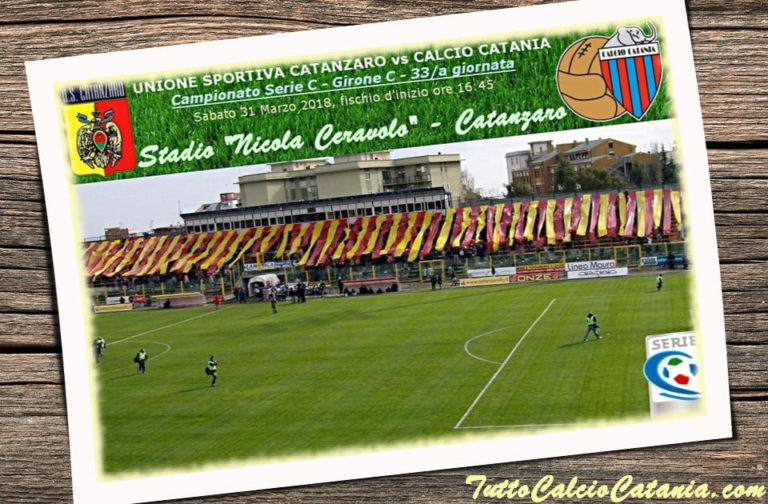 LIVE “CERAVOLO”: Catanzaro 0-4 Catania (fischio finale), statistiche e tabellino in tempo reale