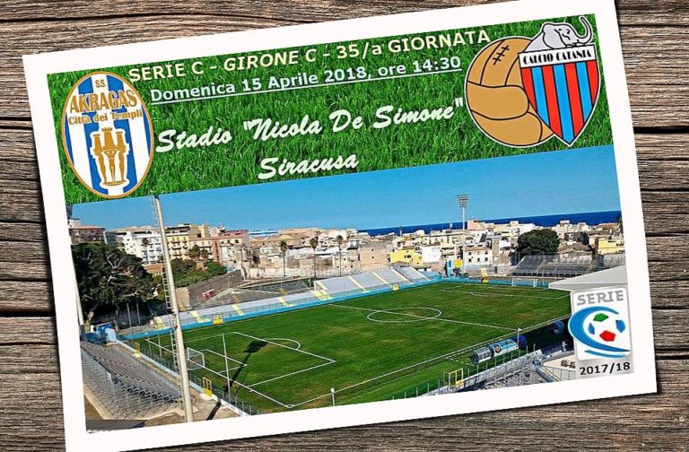 LIVE “DE SIMONE”: Akragas 1-3 Catania (fine partita), statistiche e tabellino in tempo reale