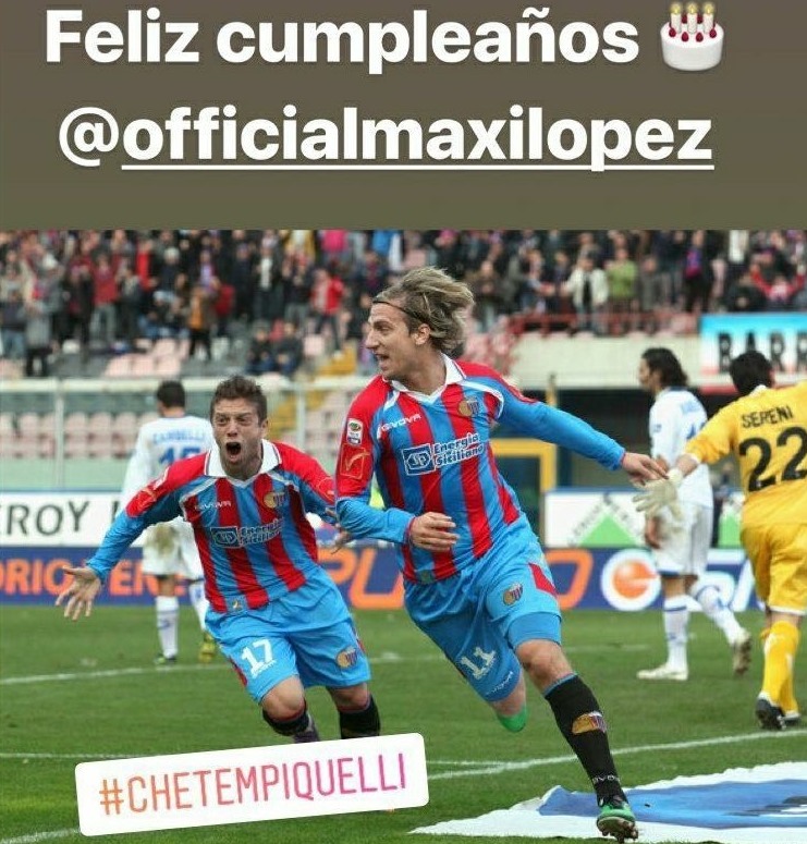 MAXI LOPEZ: da un ex Catania all’altro, gli auguri del ‘Papu’ Gomez
