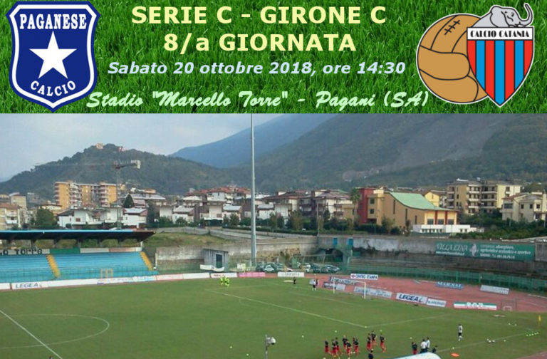 LIVE TORRE (triplice fischio): Paganese 2-4 Catania, tabellino e numeri incontro in tempo reale