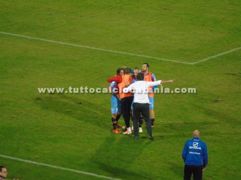 CATANIA: sprecone nel primo tempo, poi rischia e vince. Sospiro di sollievo, tre punti d’oro