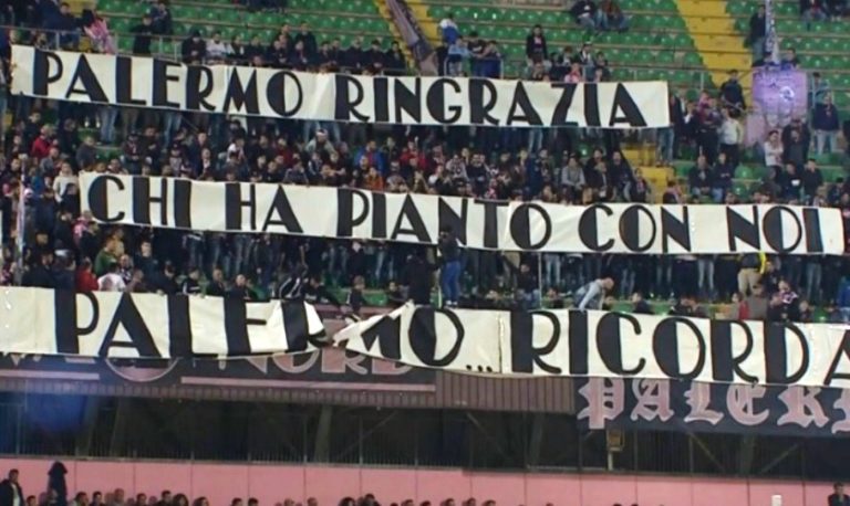 PALERMO, Curva Nord: “Ringraziamo chi ha pianto con noi”