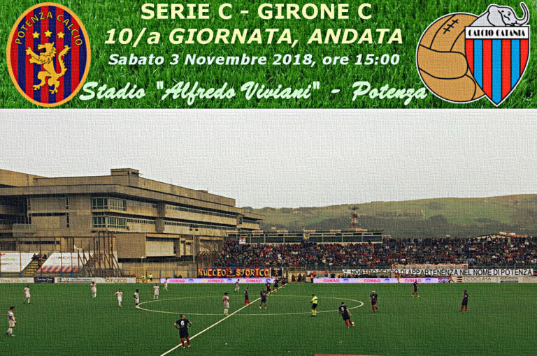 LIVE VIVIANI (triplice fischio): Potenza 3-1 Catania, tabellino e numeri incontro in tempo reale