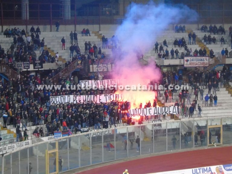 CATANIA: dal ricordo di Andrea alla contestazione dei tifosi, vittoria tra i fischi