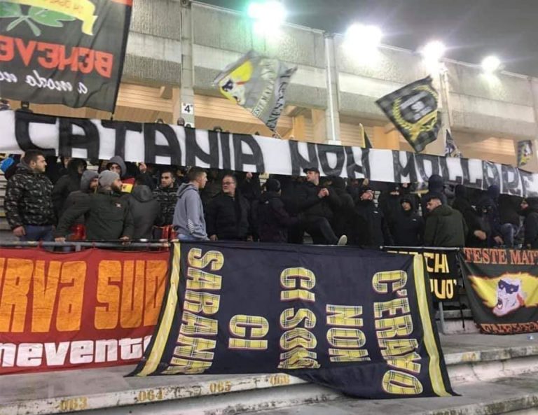 BENEVENTO, i tifosi: “Catania non mollare”