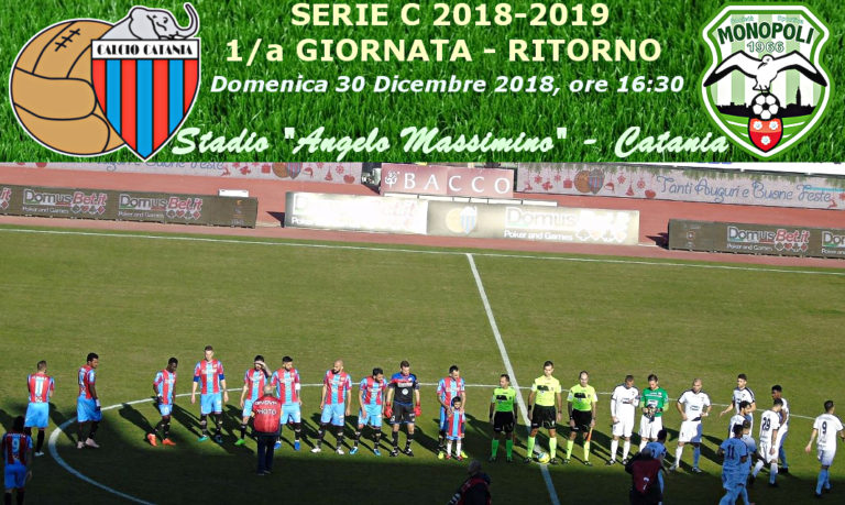 LIVE MASSIMINO (triplice fischio): Catania 2-0 Monopoli, tabellino e numeri incontro in tempo reale
