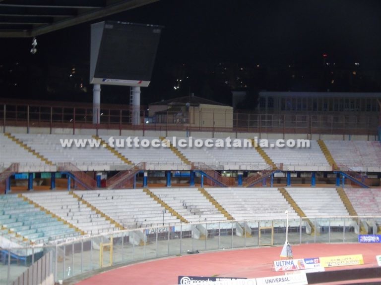CATANIA – MATERA: stadio deserto, nessun componente dello staff lucano presente
