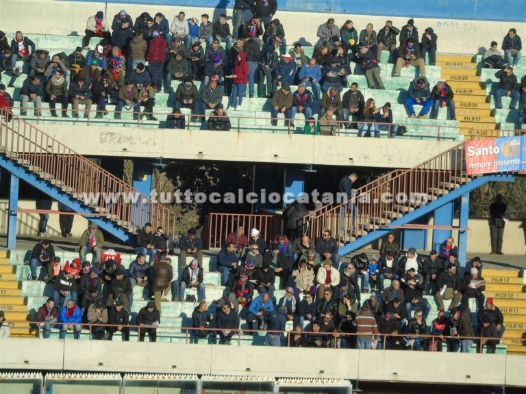 CATANIA – PAGANESE: poco più di 8mila spettatori presenti