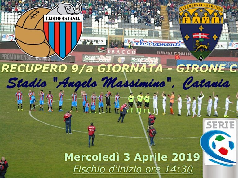 LIVE MASSIMINO (triplice fischio): Catania 0-1 Viterbese, tabellino e numeri incontro in tempo reale