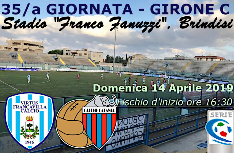 LIVE FANUZZI (triplice fischio): Virtus Francavilla 1-0 Catania, tabellino e numeri incontro in tempo reale